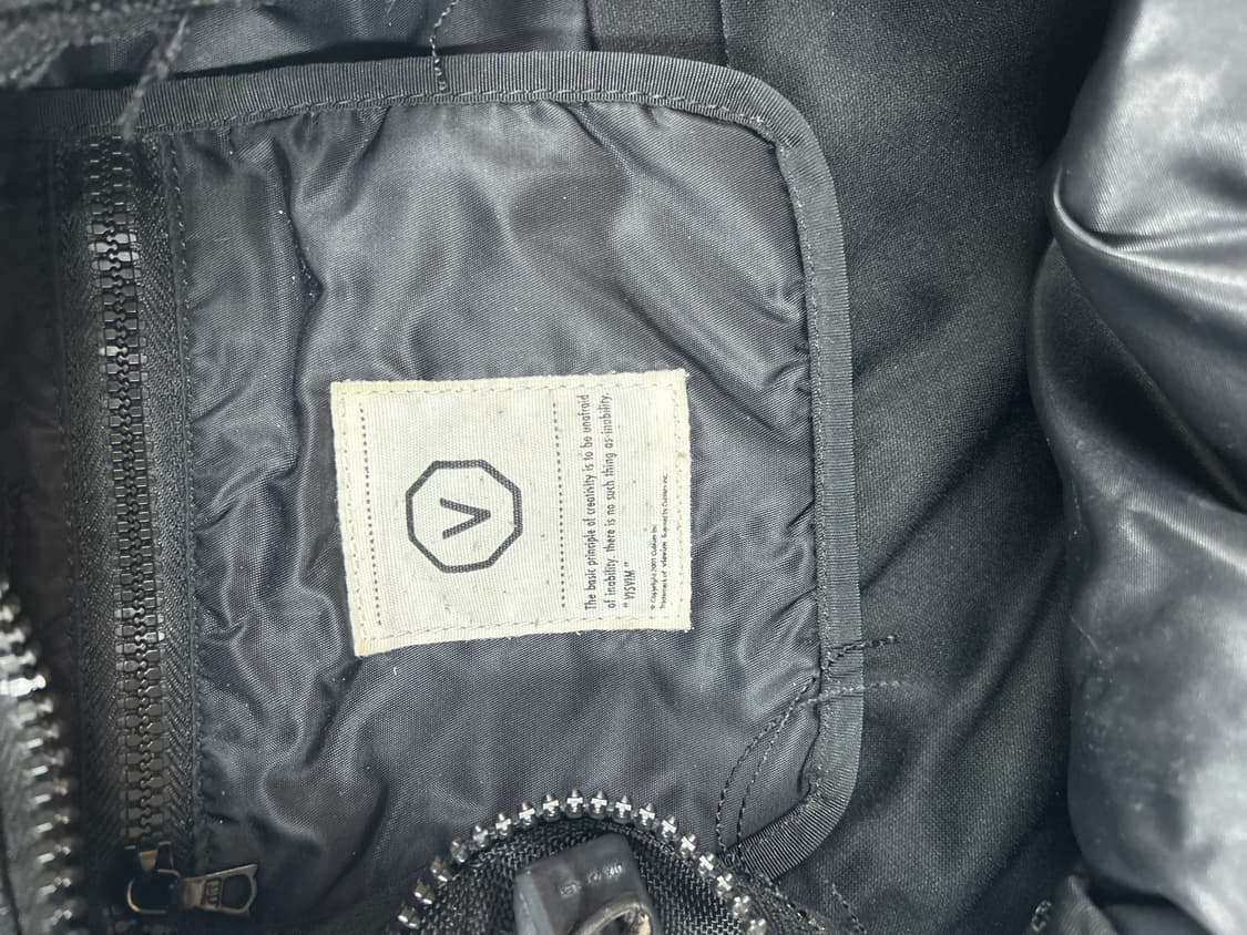 VISVIM 올드비즈빔 블랙 블루포인트지퍼 발리스틱백팩 20L 상품이미지8