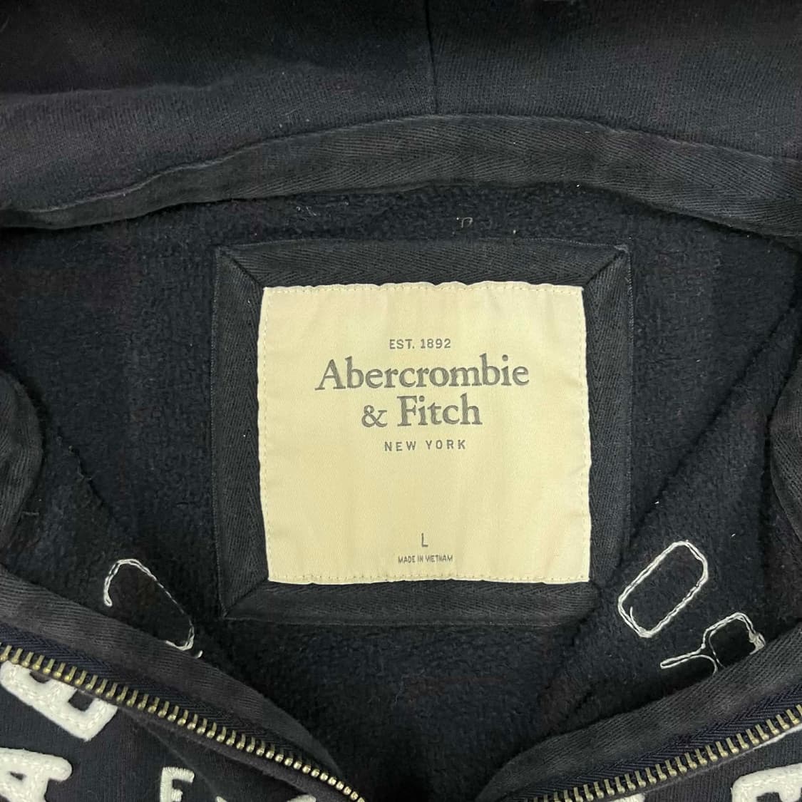 아베크롬비 y2k 여리핏 대장급 블랙 후드집업 희귀져지(L) 상품이미지4