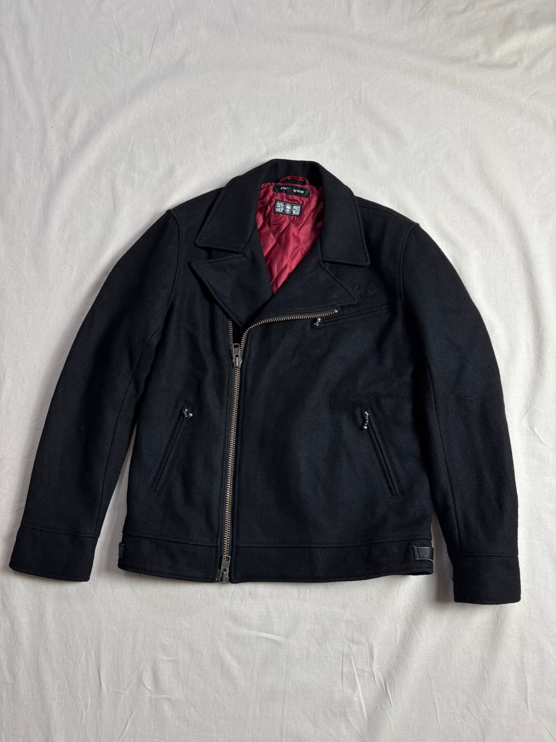 Jack Rose x Skull Works 울 더블 라이더 자켓 4 상품이미지2