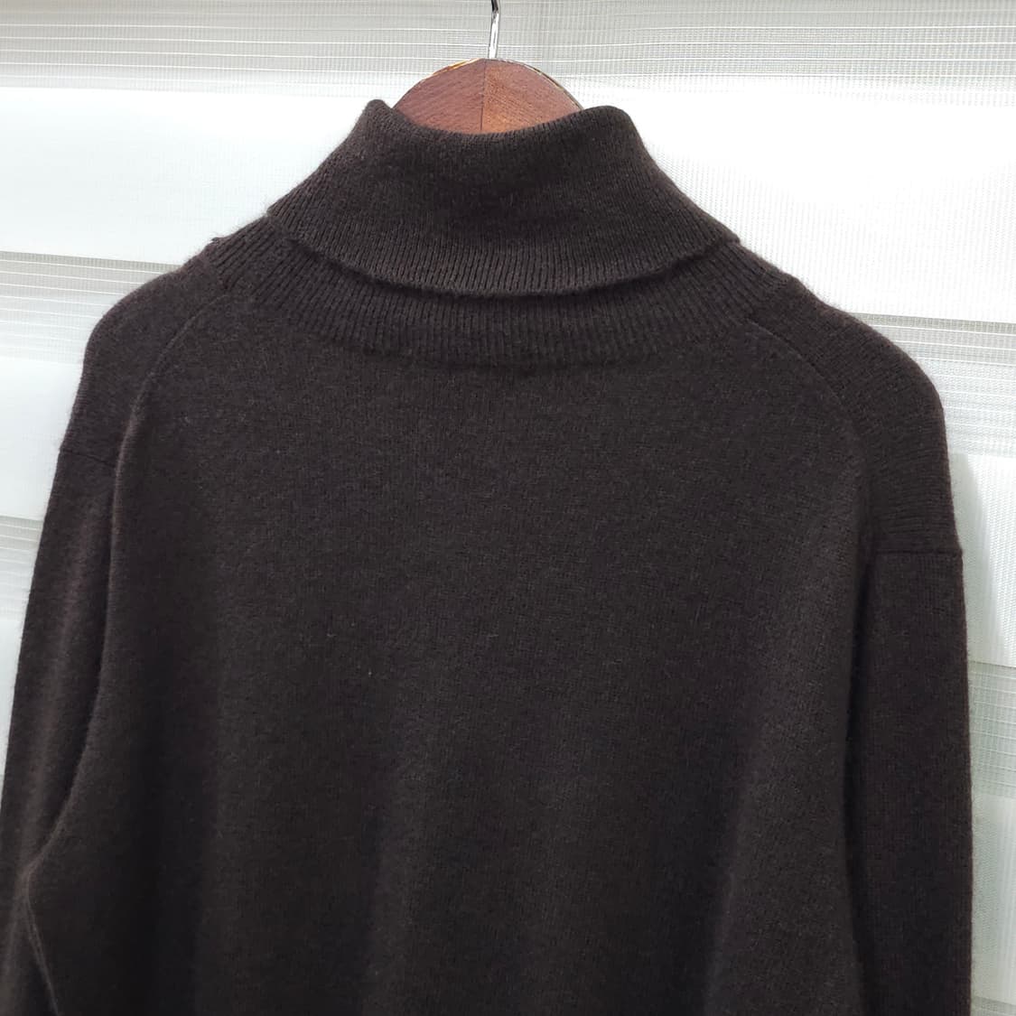 미사용품 Takashimaya 캐시미어100 터틀넥 니트- 우먼LL 상품이미지7