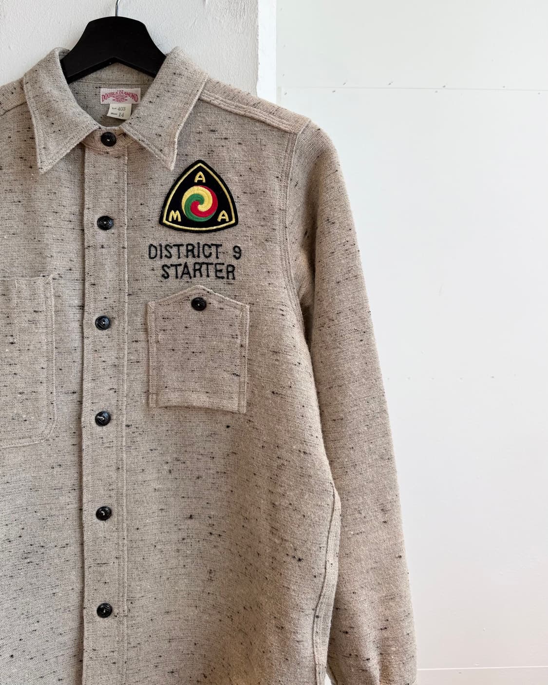 리얼 맥코이 더블 다이아몬드 오트밀 부코 울 워크 셔츠  상품이미지5