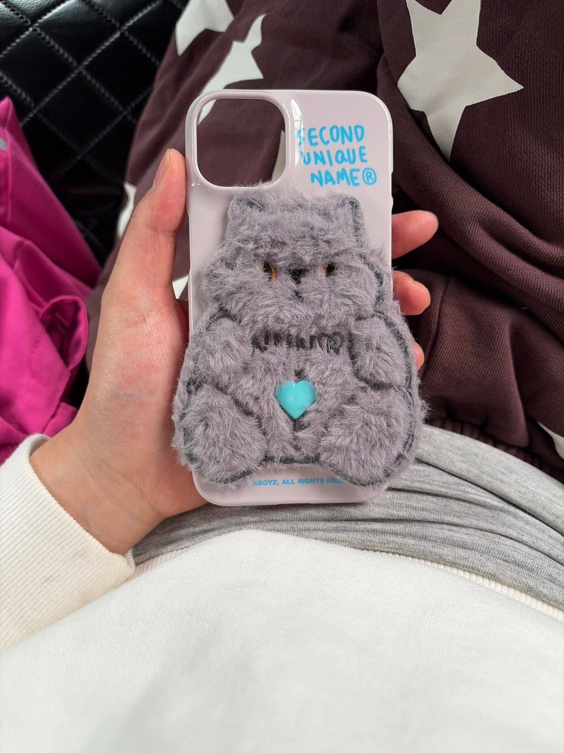 세컨드유니크네임 SUN CASE PATCH FUR CAT 휴대폰 케이스 상품이미지1