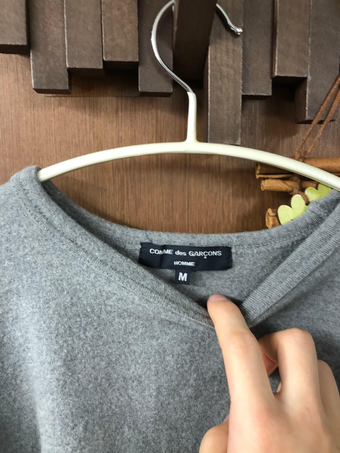 Comme des garcons homme 아가일 니트 m 상품이미지2