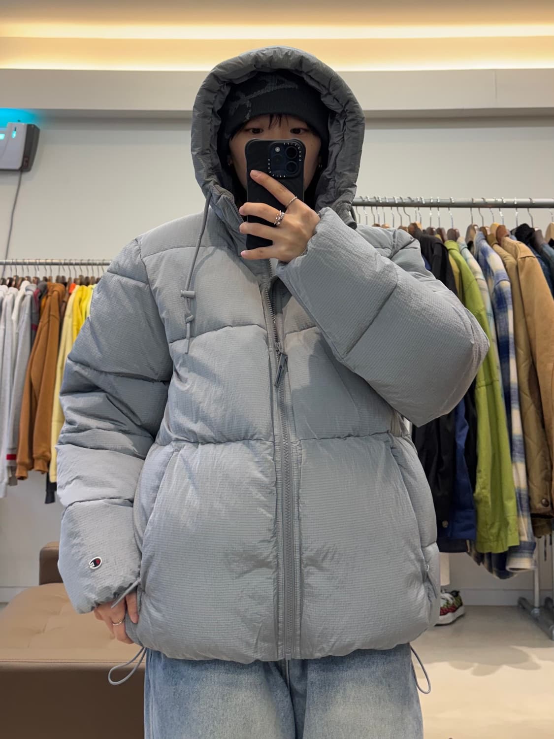 챔피온 나일론 후드 패딩 상품이미지7