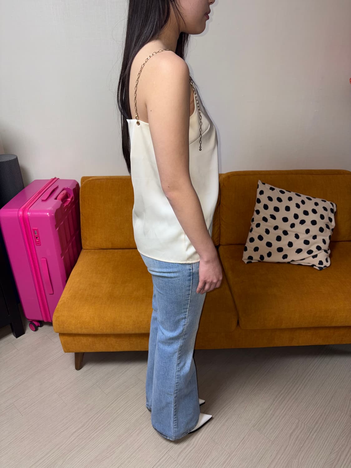 DDU DDU shoulder chain silky sleeveless 상품이미지2