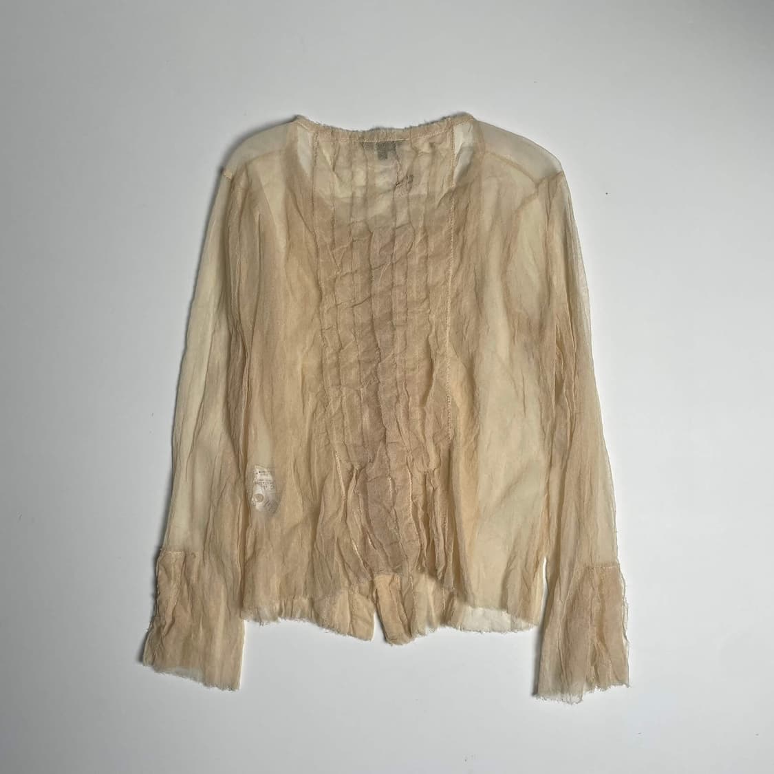 Krizia 시스루 코튼 가디건 (italy)  상품이미지6