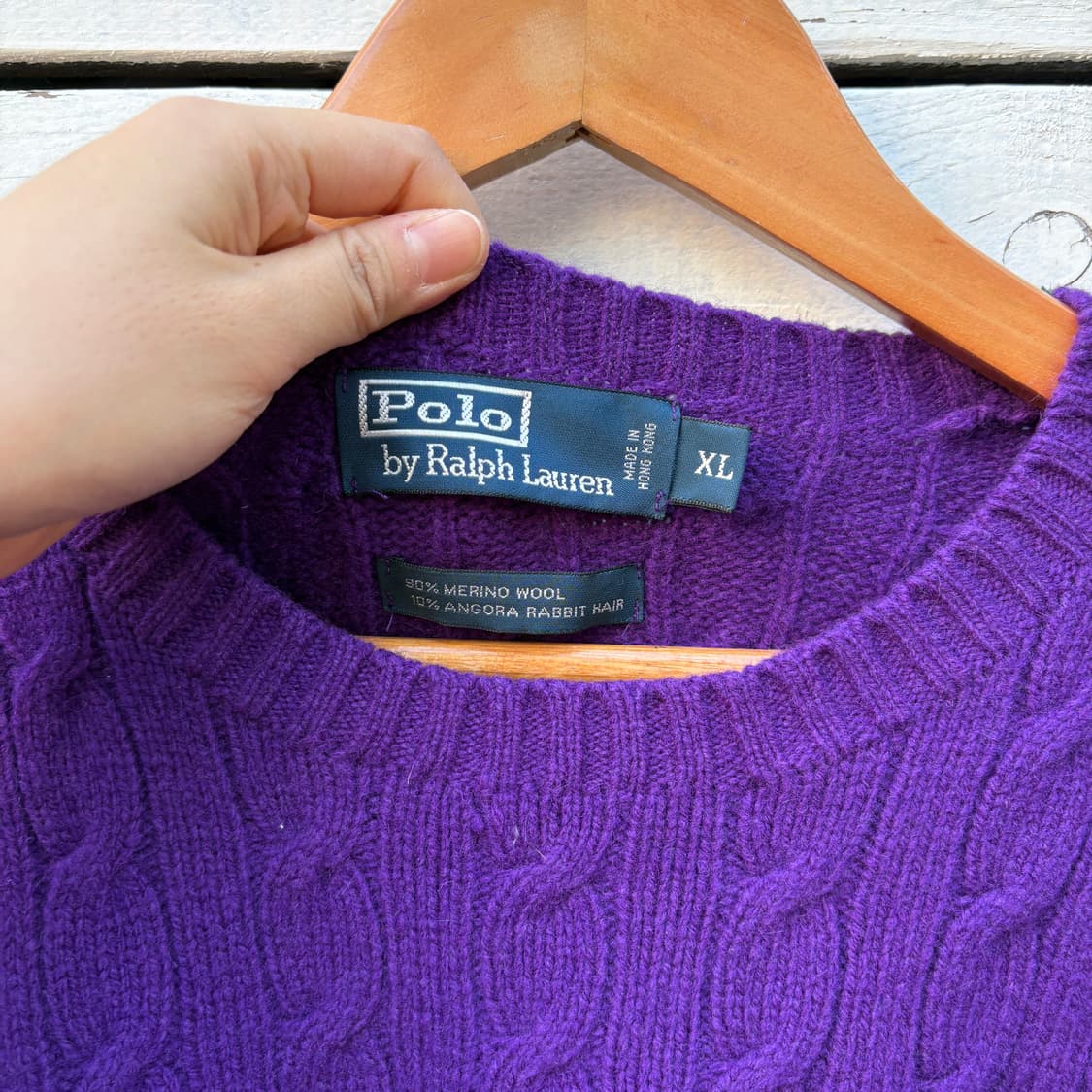 Polo 폴로 울 케이블 꽈배기 니트 상품이미지4