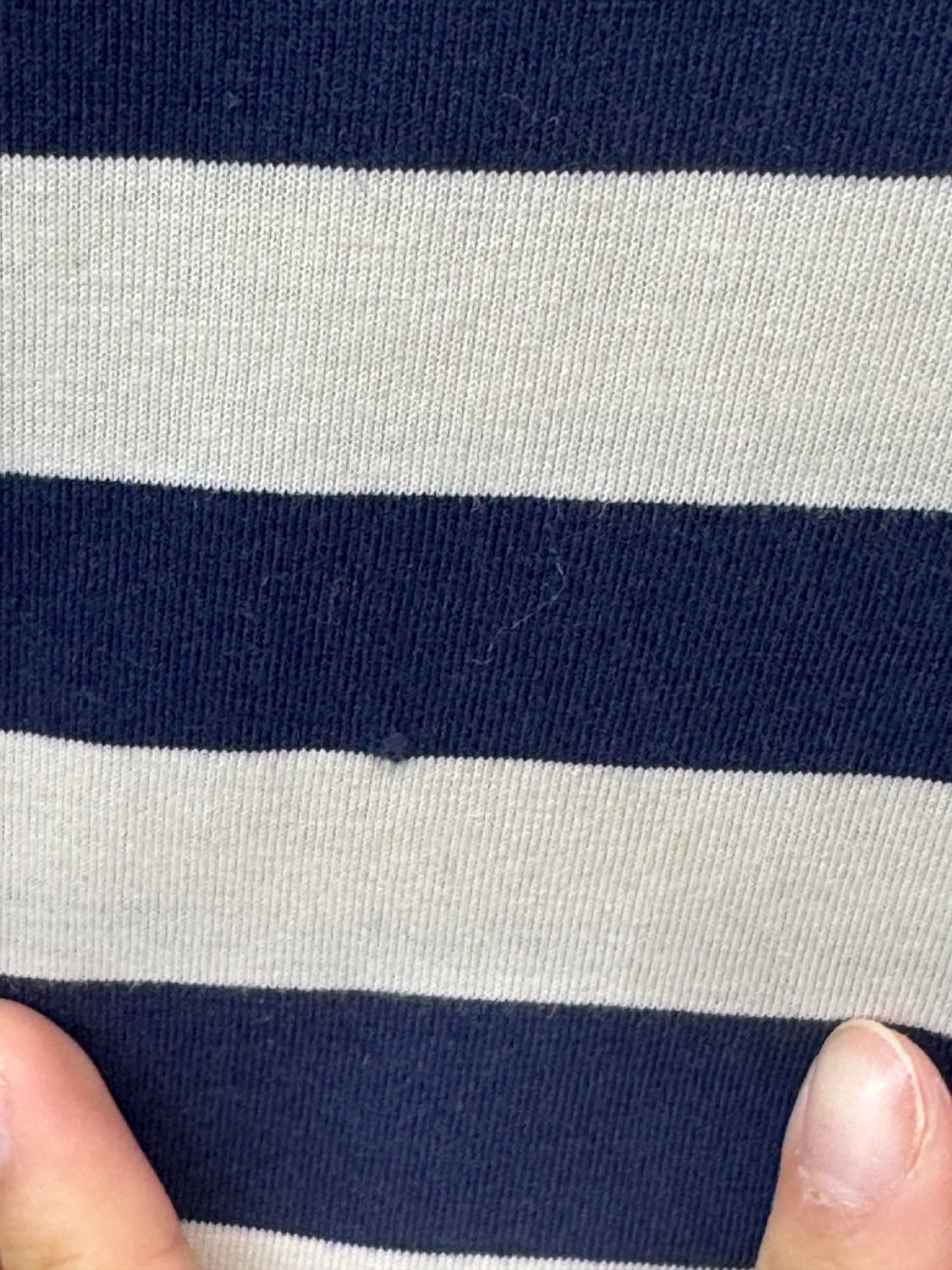 폴로 블루 아이보리 스트라이프 반팔티 상품이미지6
