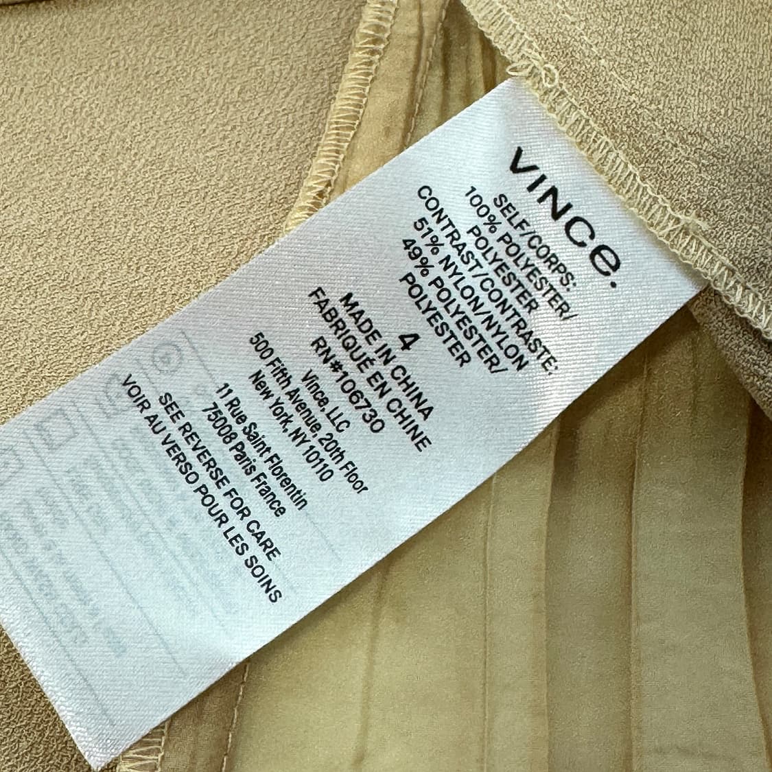 빈스 플리츠 패널 언발 미디 스커트 [새상품] 상품이미지8