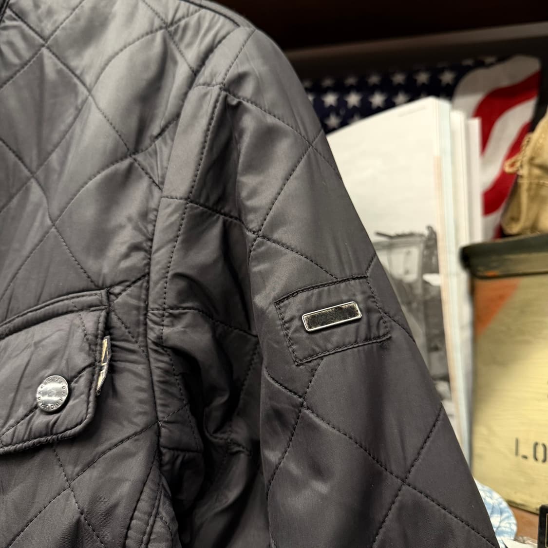 바버 인터네셔널 아리엘 폴라 퀼팅 자켓 상품이미지5