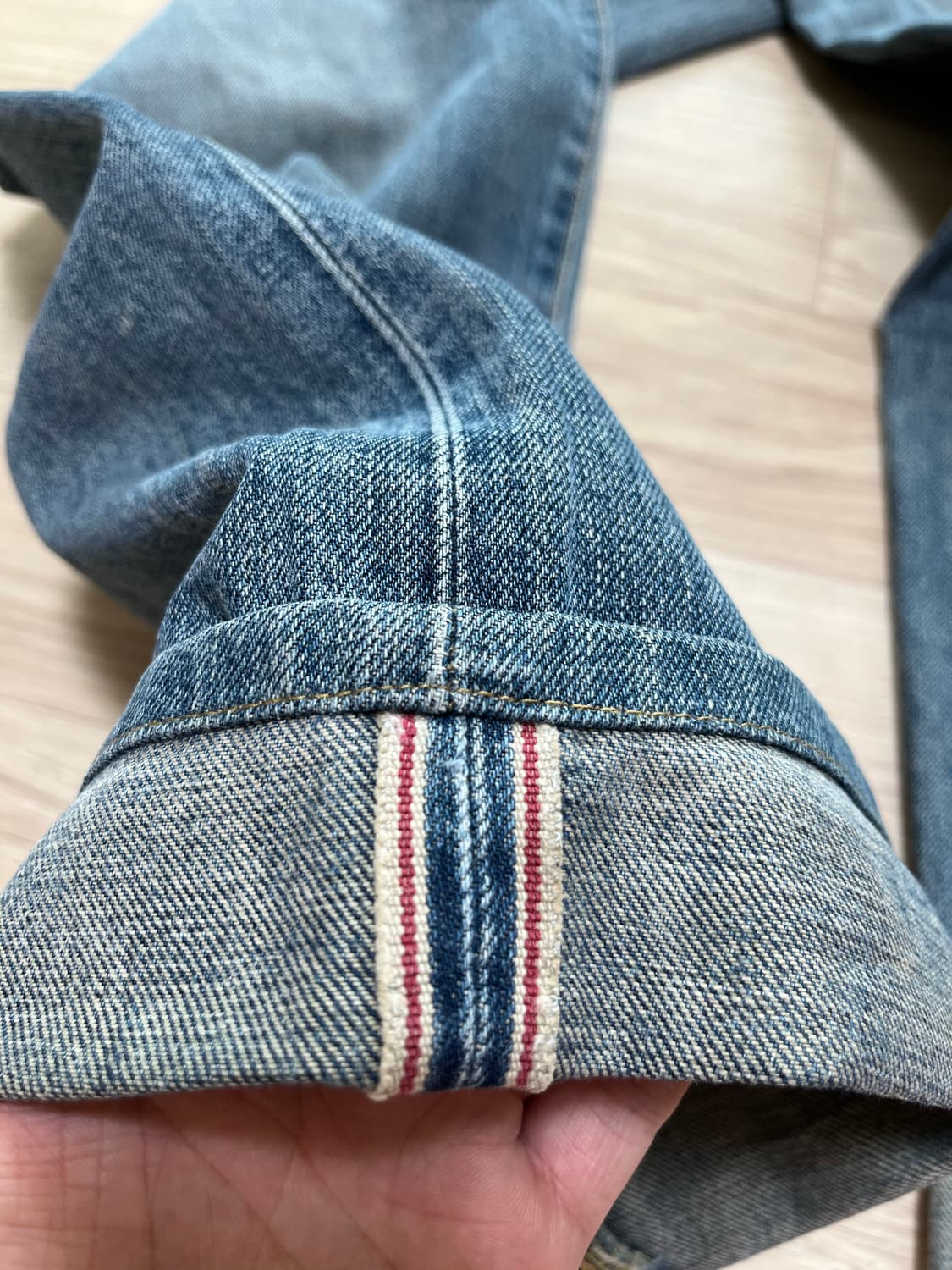 에드윈 505 셀비지 데님 상품이미지7