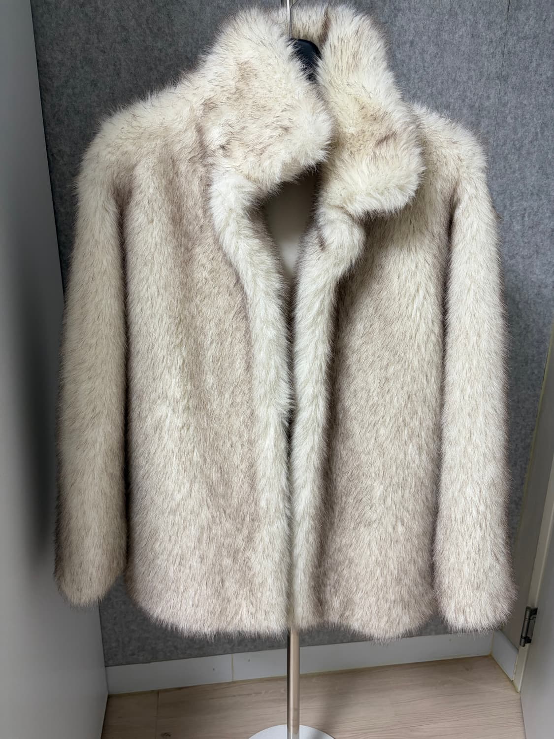 더포르타(포르타) 소프트 퍼 자켓 아이보리 상품이미지5