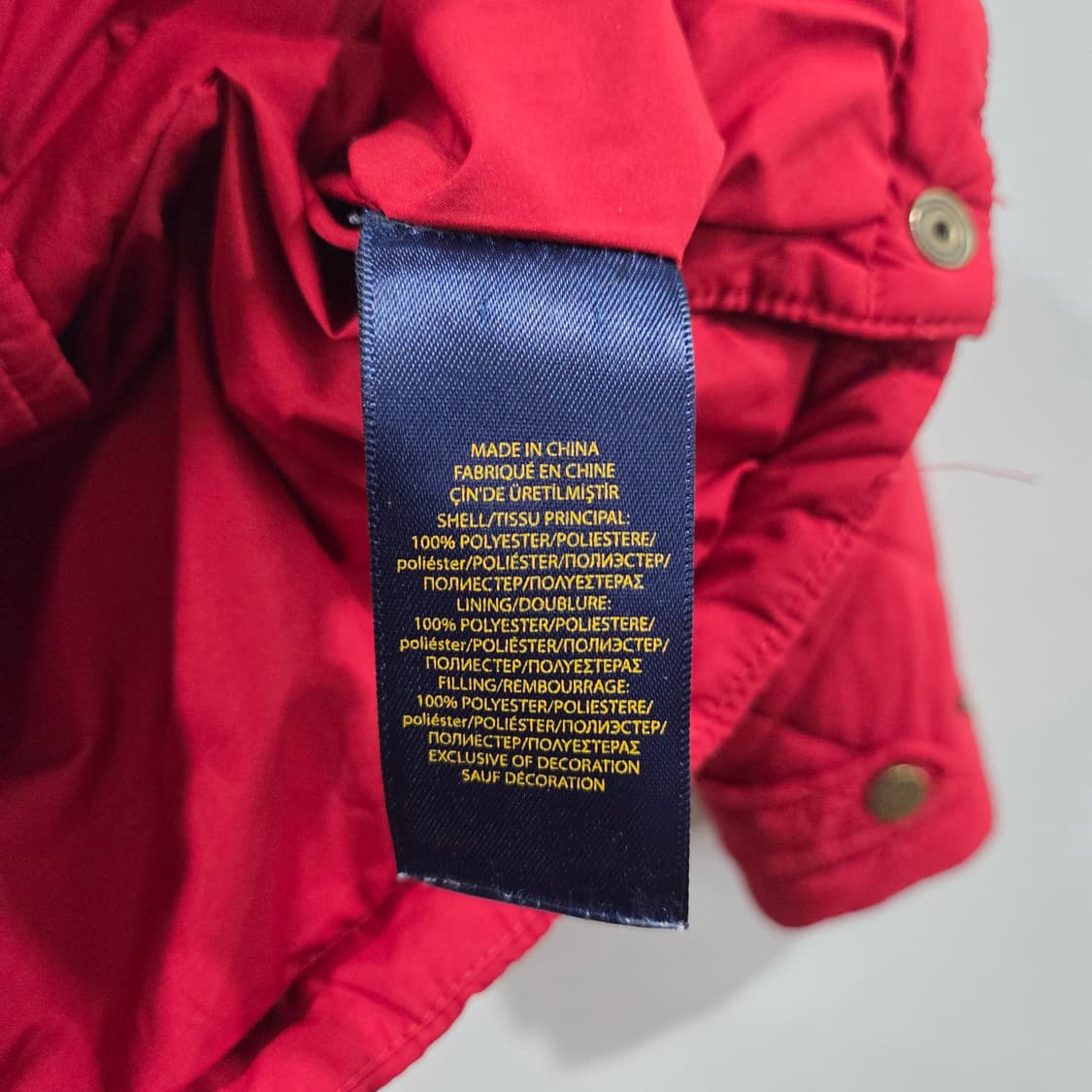 폴로랄프로렌 키즈 퀼팅자켓 2/2T 상품이미지4