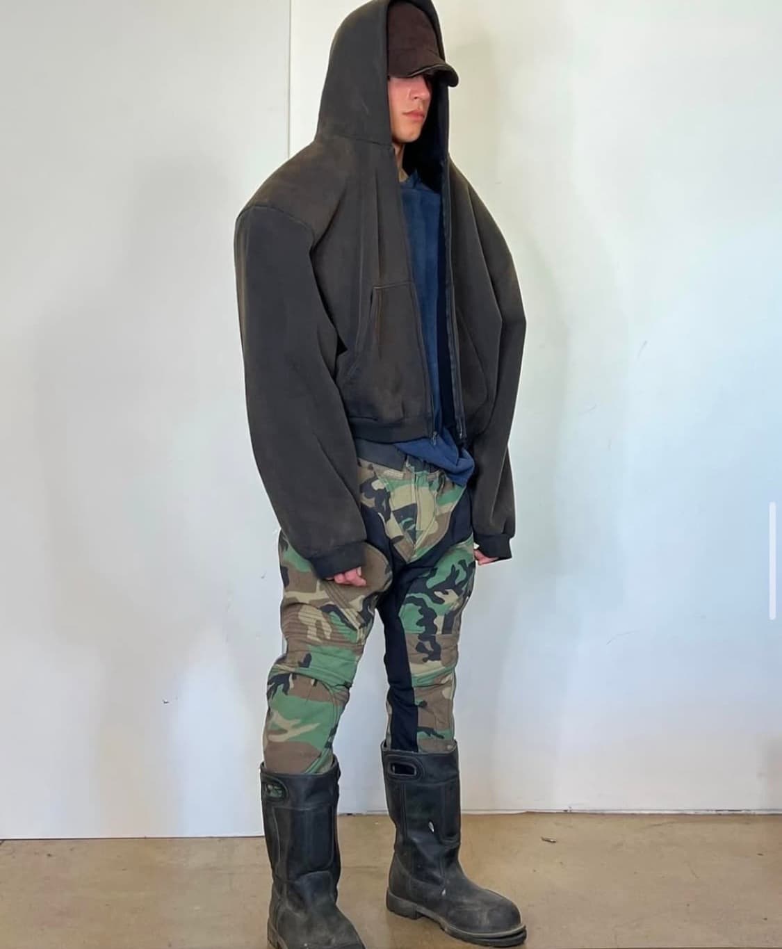 Greg Ross 숄더패드 후드집업 S 사이즈 상품이미지1