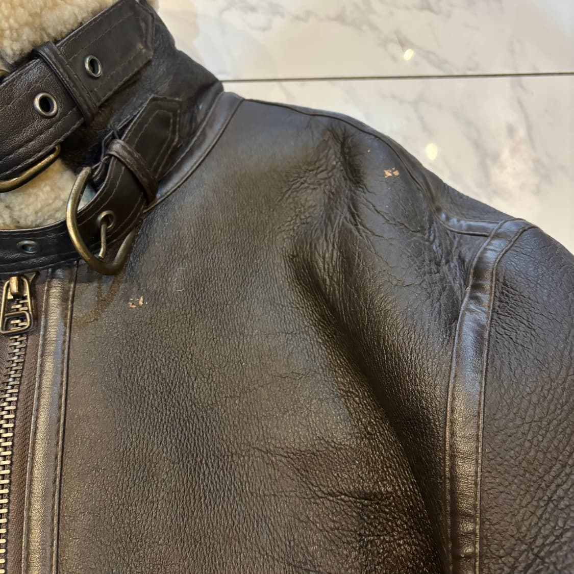 B-3 양가죽 무스탕 자켓  상품이미지5