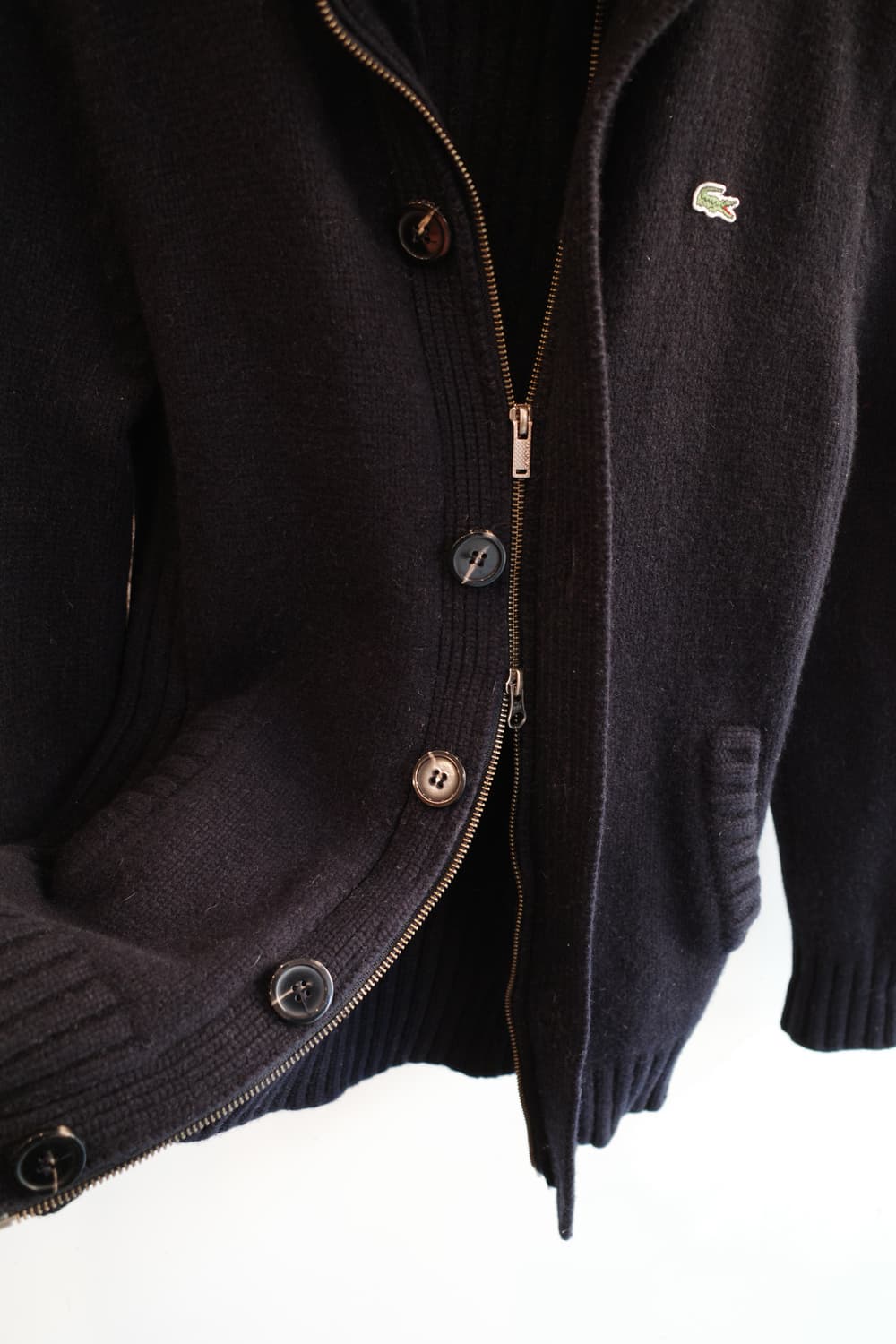 Lacoste 라코스테 투웨이 집업 울 니트 상품이미지7