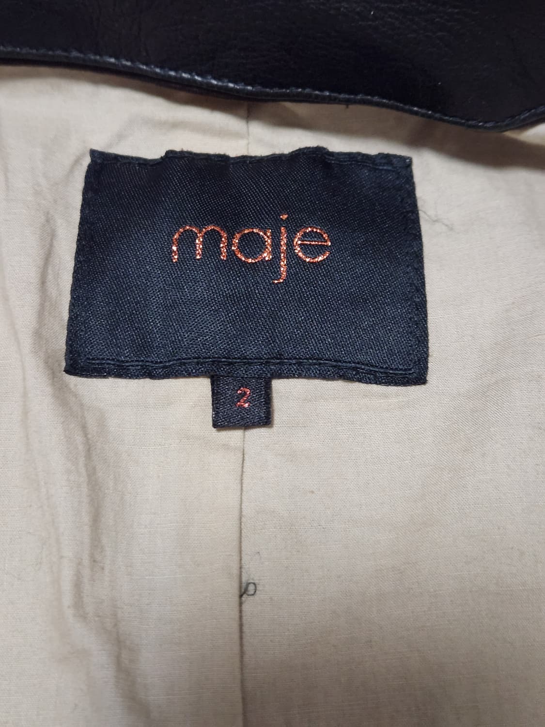 마쥬 송아지가죽자켓 상품이미지2