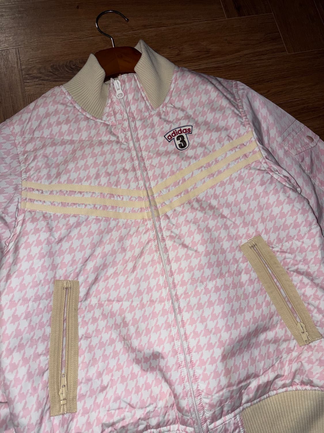 아디다스 타탄체크 투웨이 패딩 상품이미지5