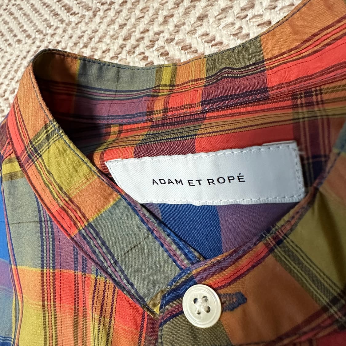 ADAM ET ROPE chinese collar shirt 상품이미지3