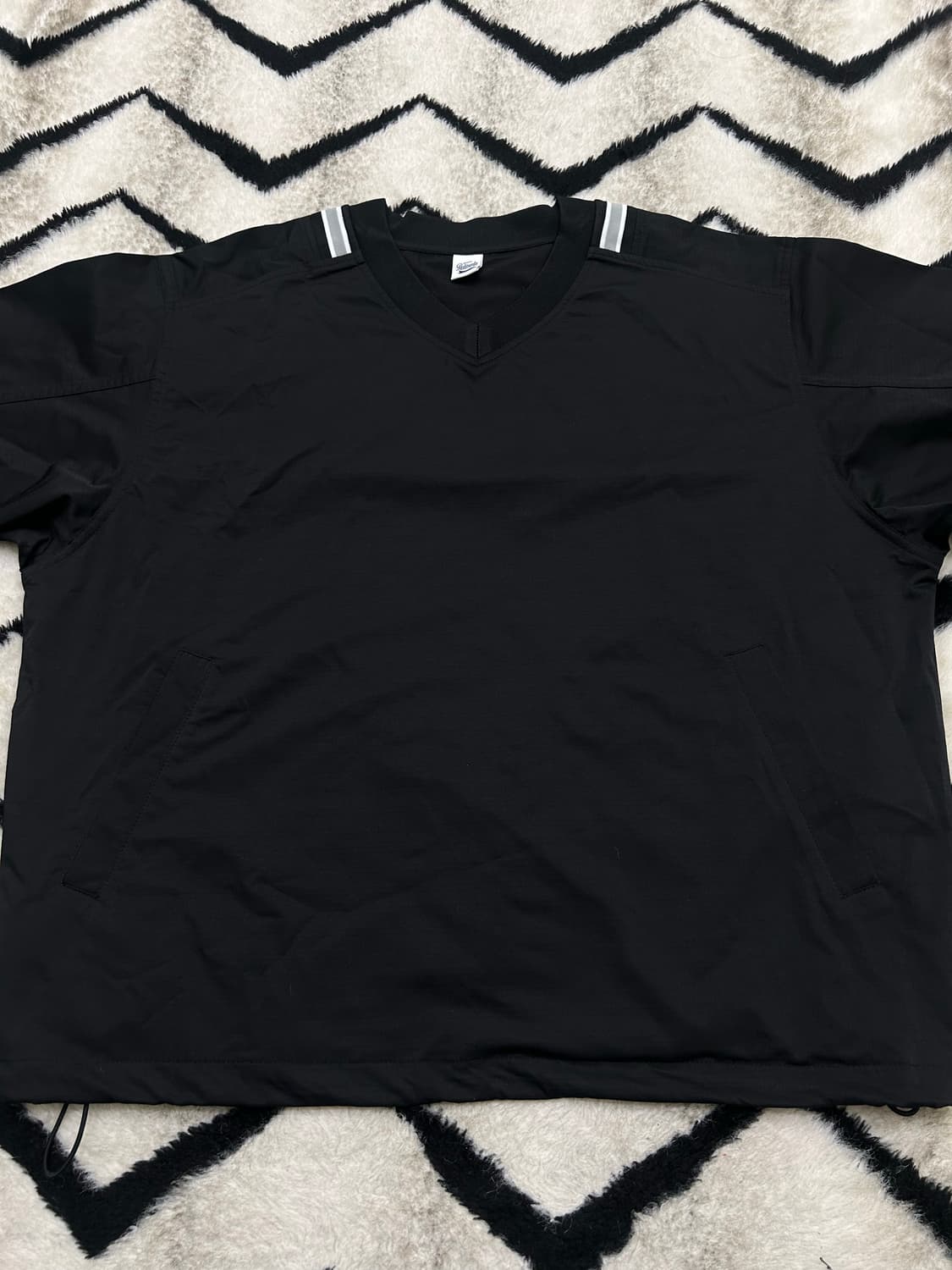 [실측XL]파르티멘토 오버핏 V넥 웜업/블랙 상품이미지3