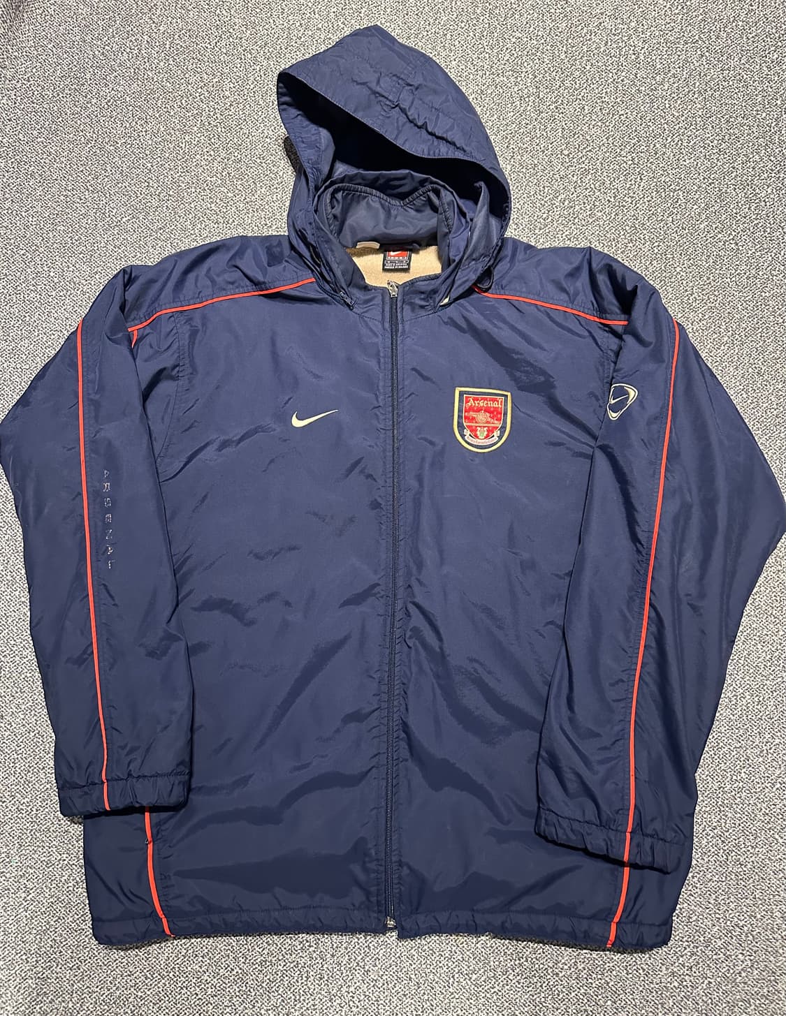 나이키 아스날 2001-02 후드 레인자켓 m 상품이미지1