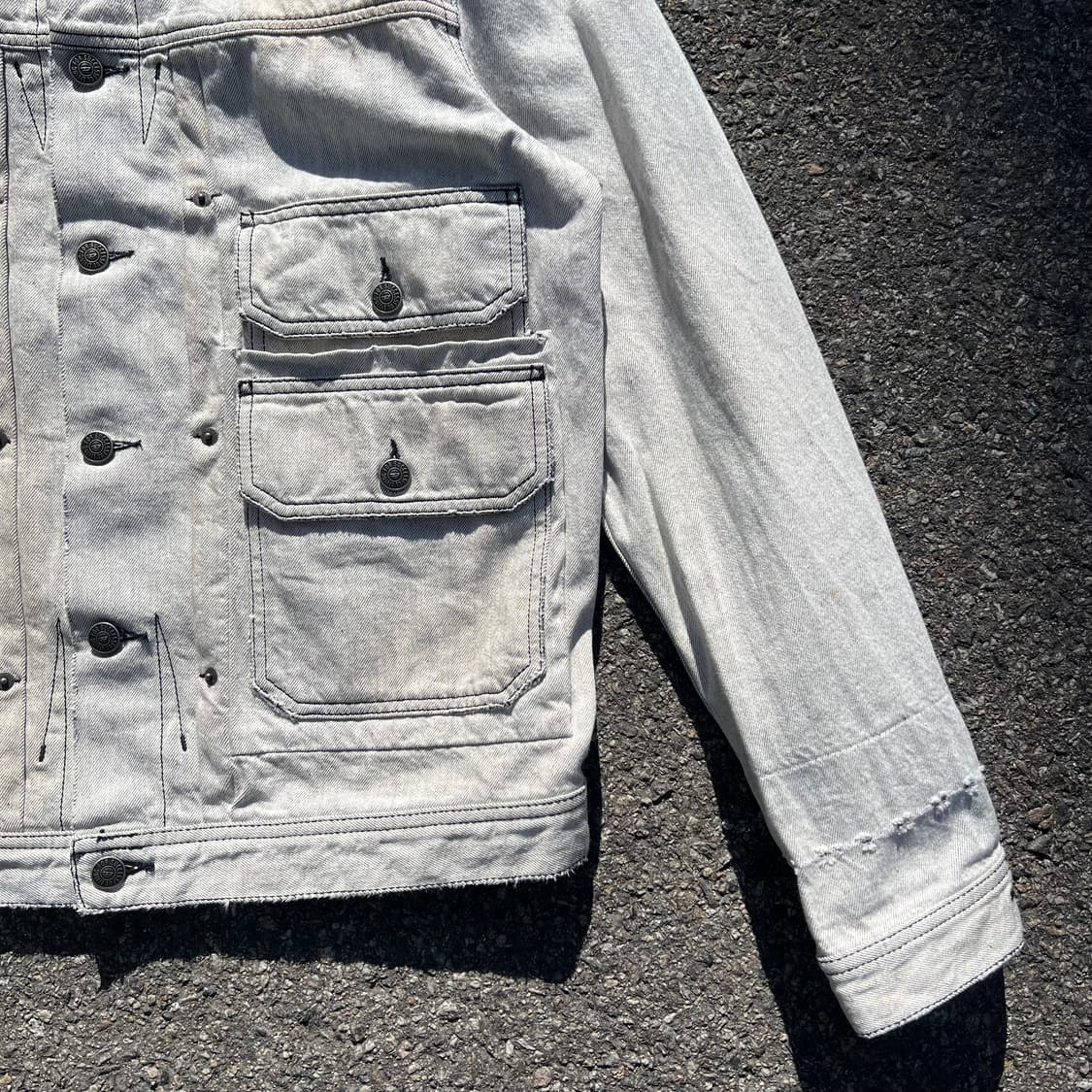 디젤 D스페라 빈티지 가공 데님 트러커 자켓 상품이미지3