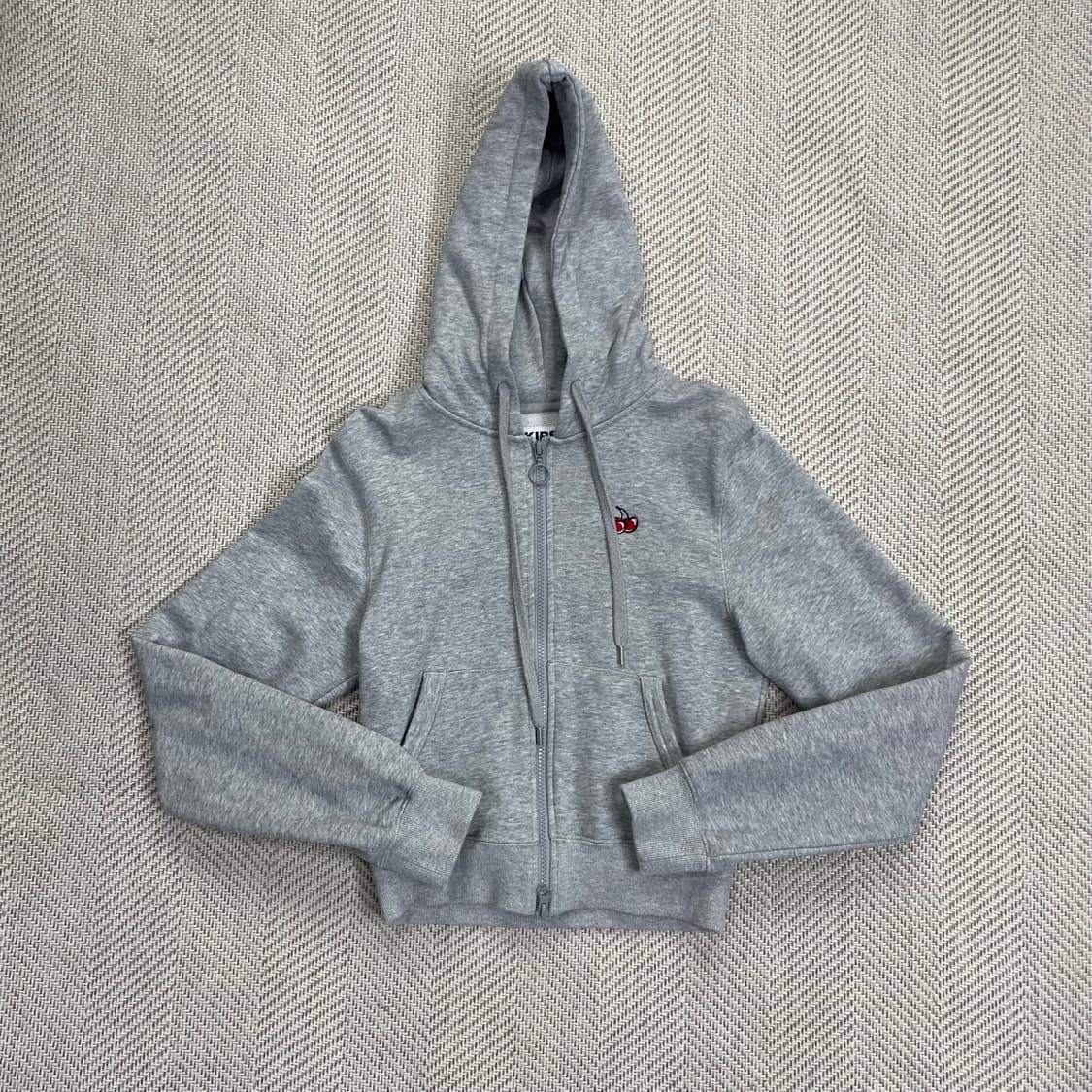 키르시 체리 후드집업 그레이 1사이즈 상품이미지1