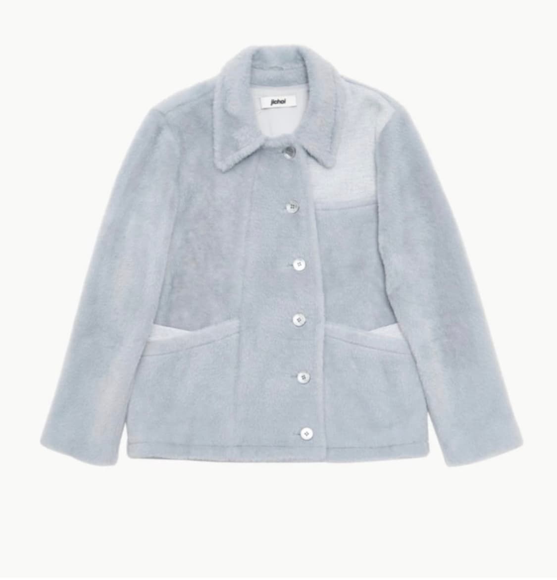 지초이 퍼 자켓 블루그레이 상품이미지1