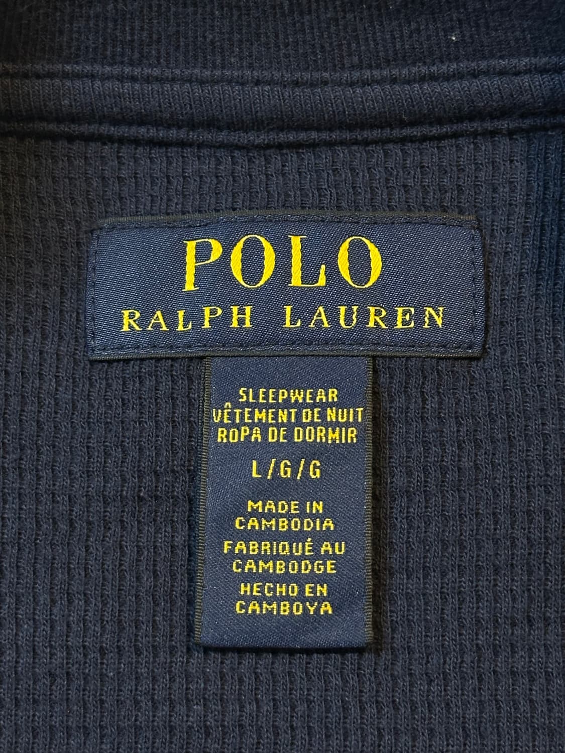 폴로 랄프로렌 신형 크레스트 로고 배색 와플 니트 롱슬리브 긴팔 상품이미지4