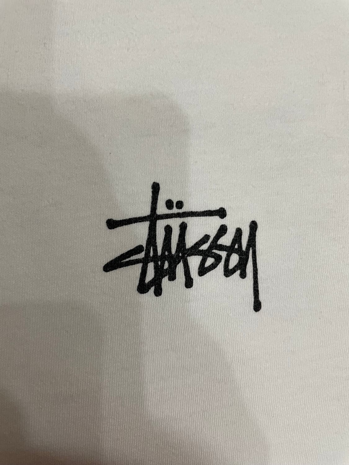 스투시 stussy 베이직 로고 반팔 티셔츠 화이트 상품이미지4