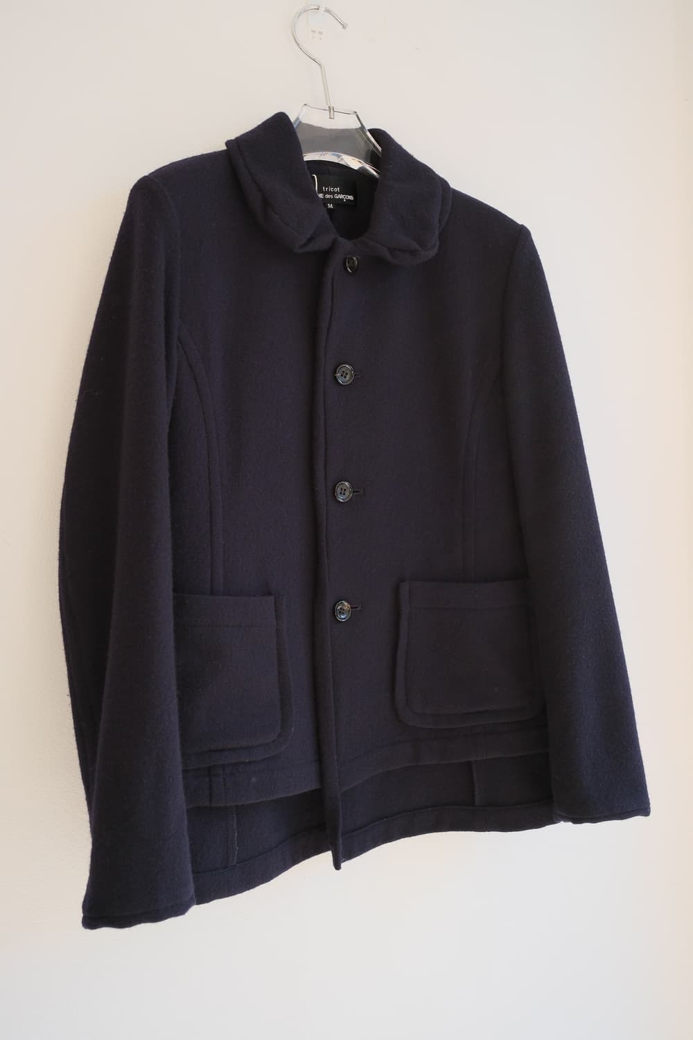 Puff collar layered wool coat 상품이미지5