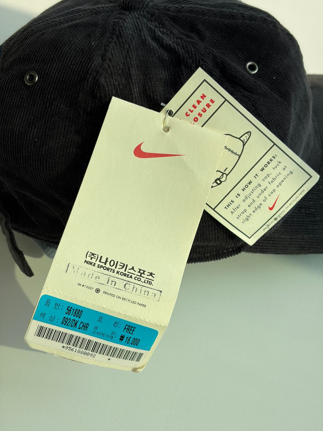 [데드스탁] 90s 올드 나이키 빈티지 코듀로이 볼캡 상품이미지9