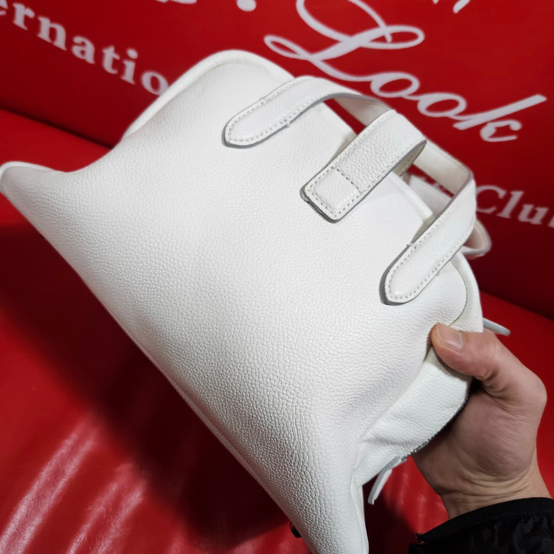 분크(Vunque) 미니 화이트 토트백 27 x 17 x 14 size 상품이미지3