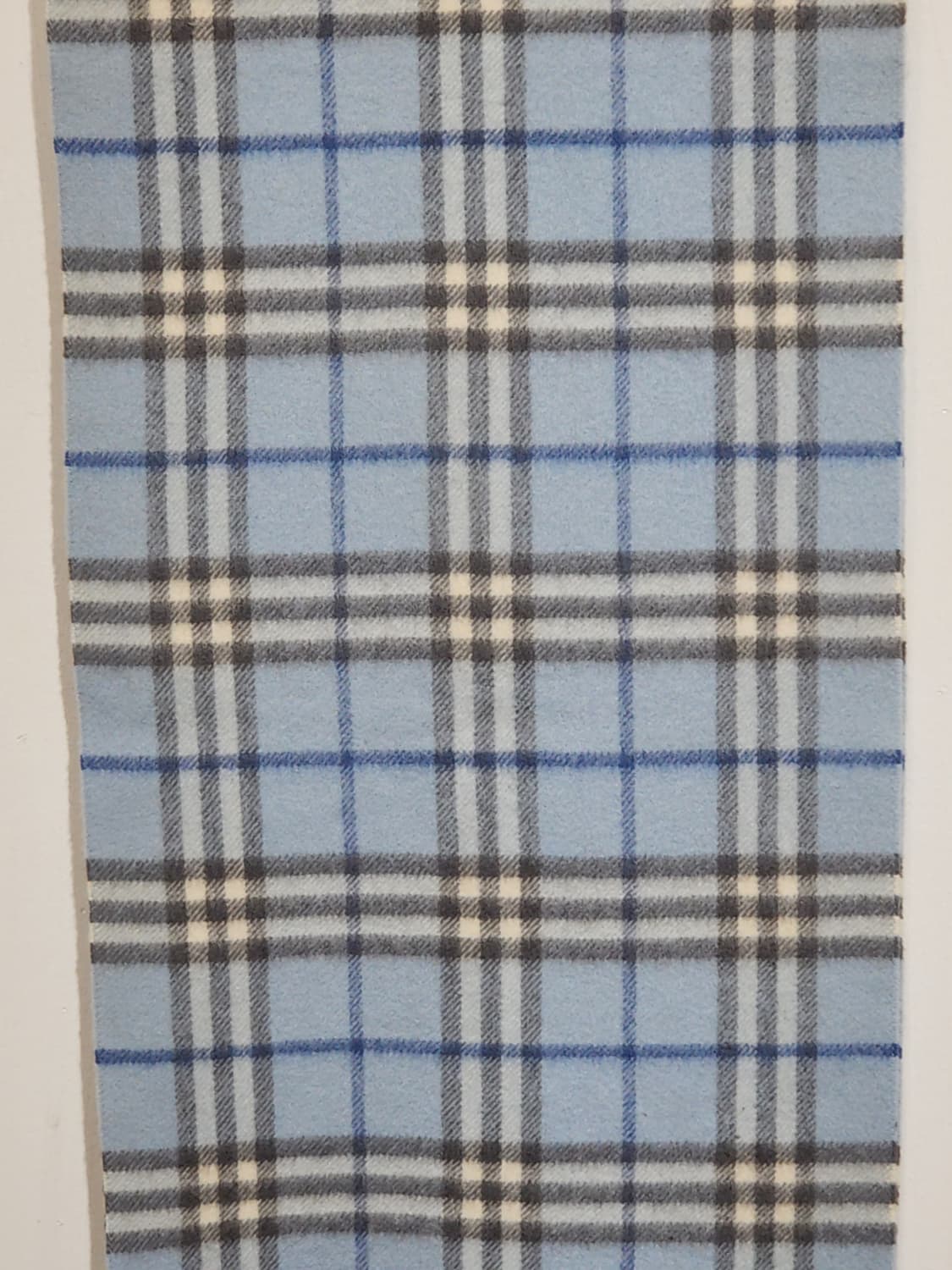 (정품) 버버리 캐시미어 머플러 하늘색 체크 목도리  상품이미지3