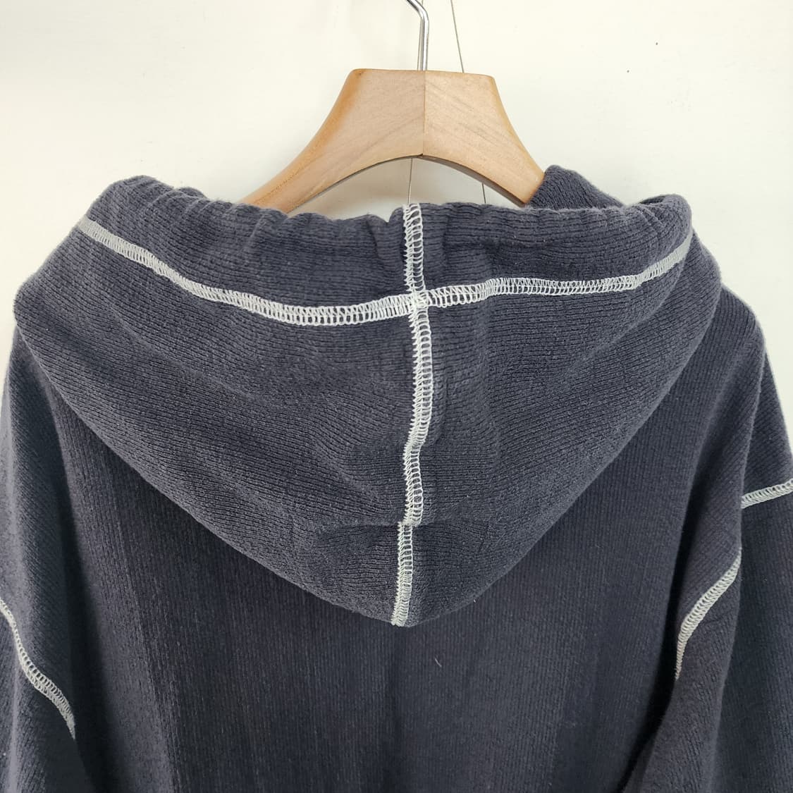 스튜디오 톰보이 후드 스트라이프 셔츠 원피스 상품이미지5