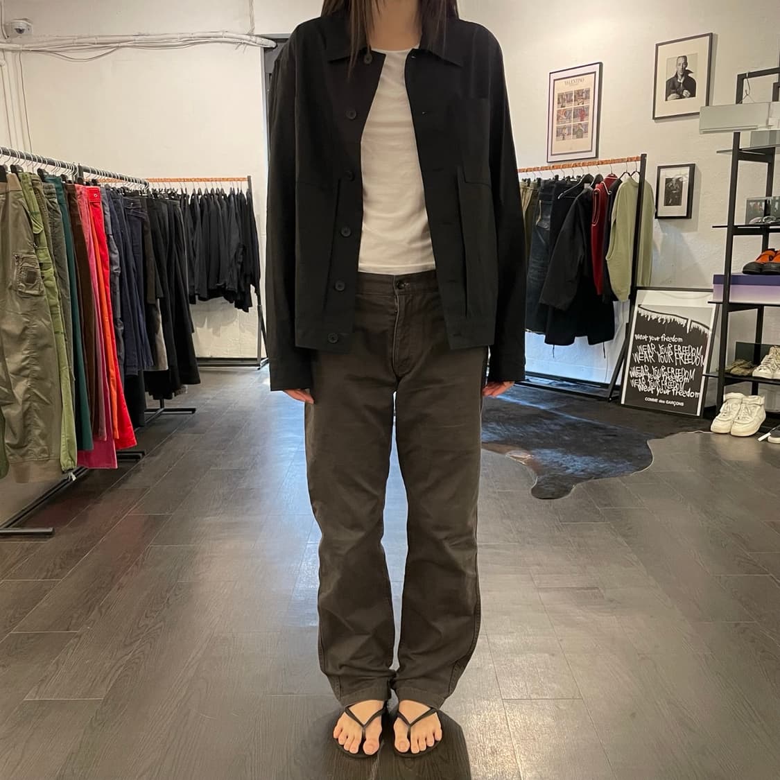 꼼데가르송 옴므 스티치 디테일 팬츠 상품이미지4