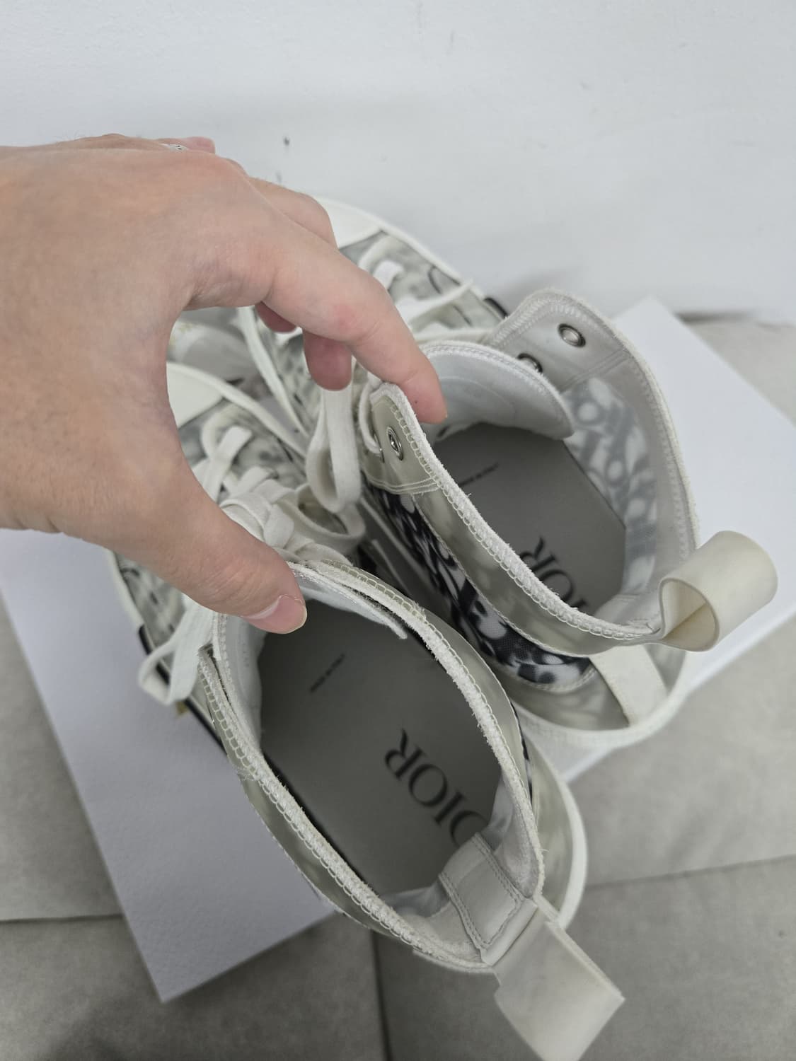 [보증서 정품]디올 오블리크 하이탑 스니커즈 상품이미지7