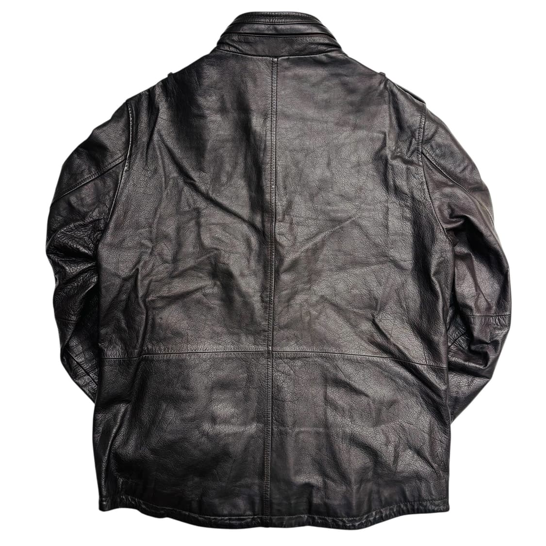 콤사 이즘 브라운 램스킨 레더 자켓 L 상품이미지4