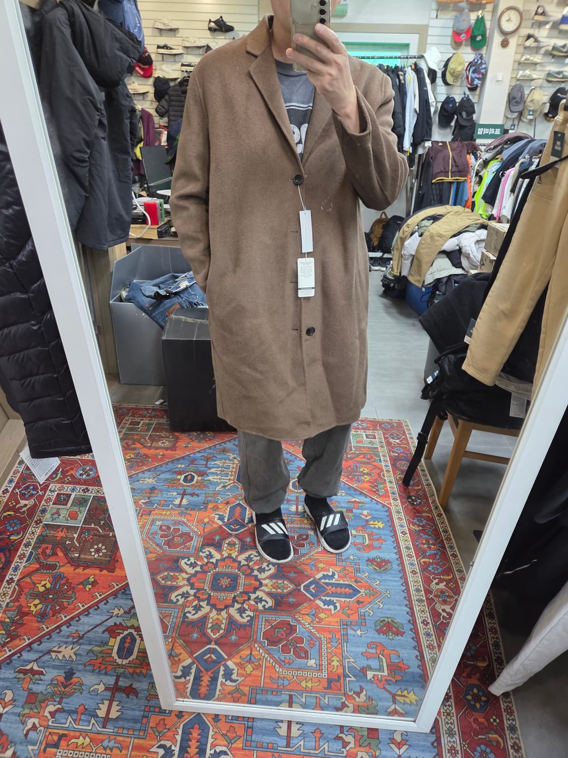 라퍼지스토어 울 리치 블렌드 핸드메이드 코트 xl 상품이미지7