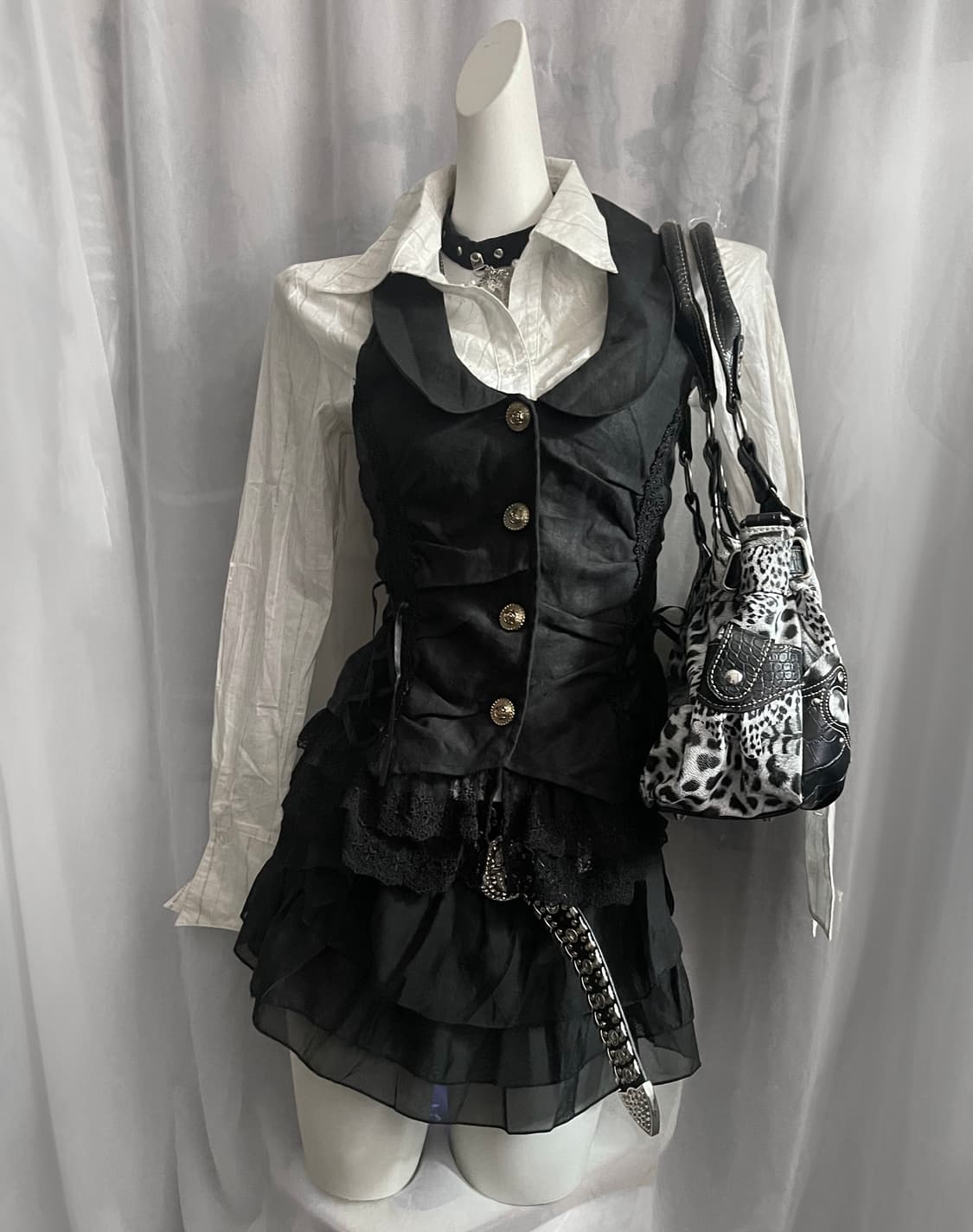 Axes femme 엑시즈팜 베스트+빈티지 스커트 상품이미지1