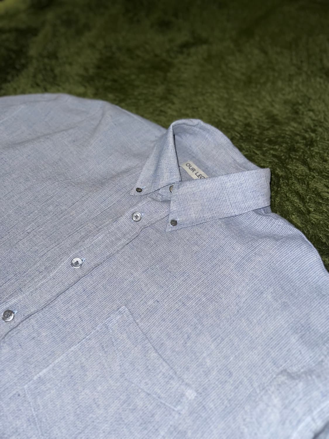 [50] 아워레가시 보로우드 BD 시어서커 릴렉스 핏 셔츠 상품이미지2