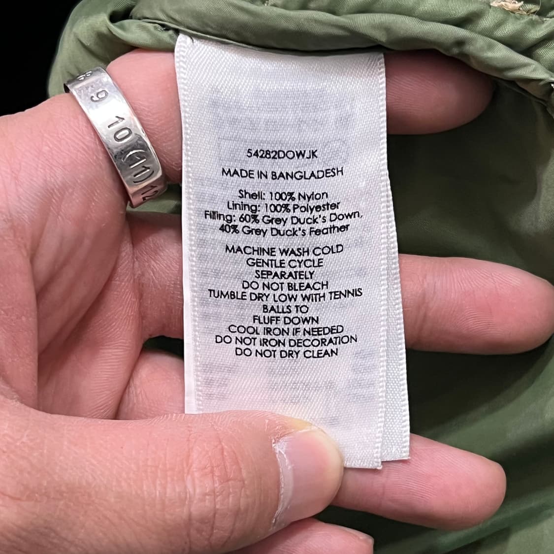  데님앤서플라이 성조기 패딩 y14728 상품이미지7