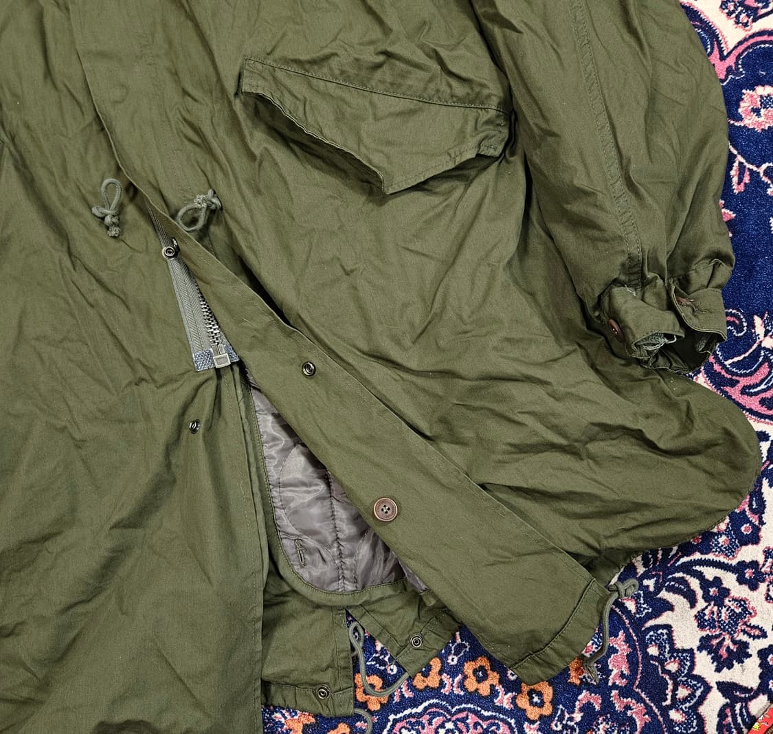 시그니쳐 M65 피시테일 누빔 패딩 내피 야상 M 상품이미지4