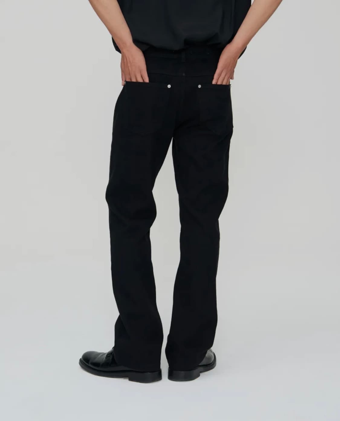 쿤타치 플레어핏 블랙 데님 상품이미지3