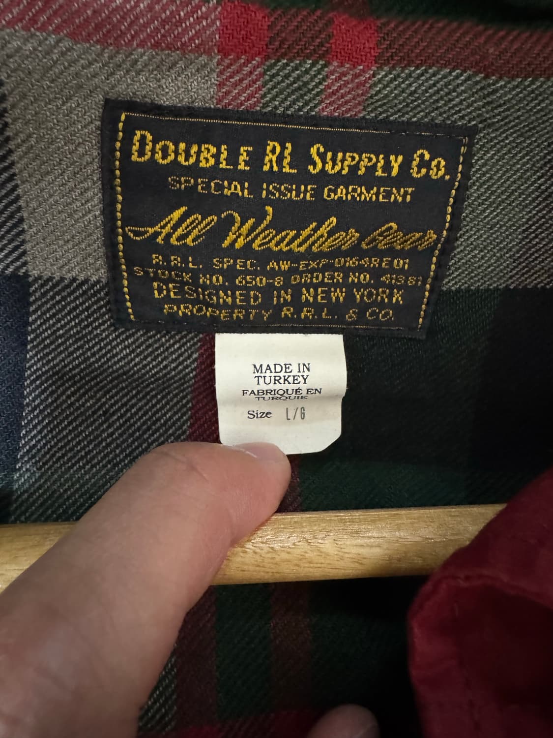 [L] Rrl 더블알엘 오일클로스자켓 상품이미지2