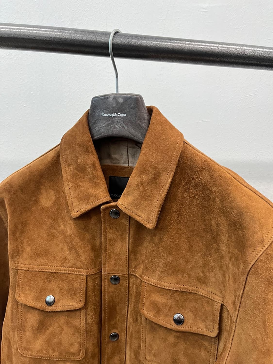 95-100) 바나나리퍼블릭 25ss 스웨이드 자켓  상품이미지3