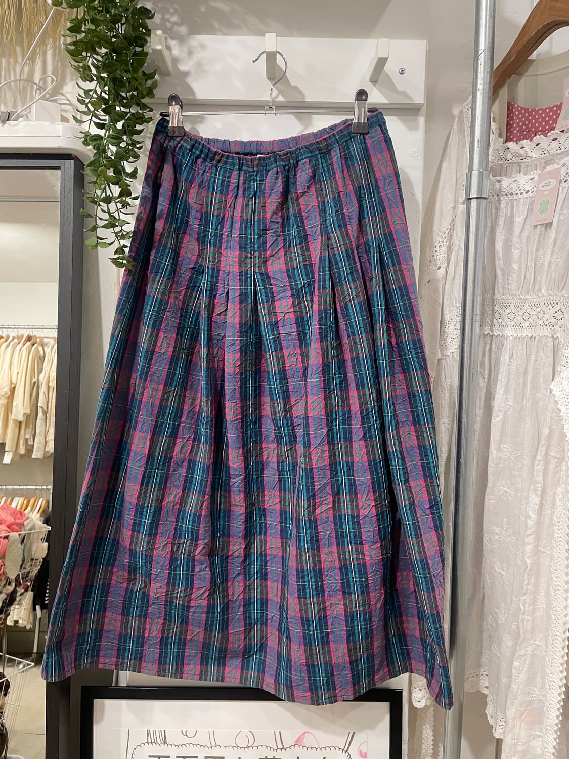 vivid check skirt 상품이미지7