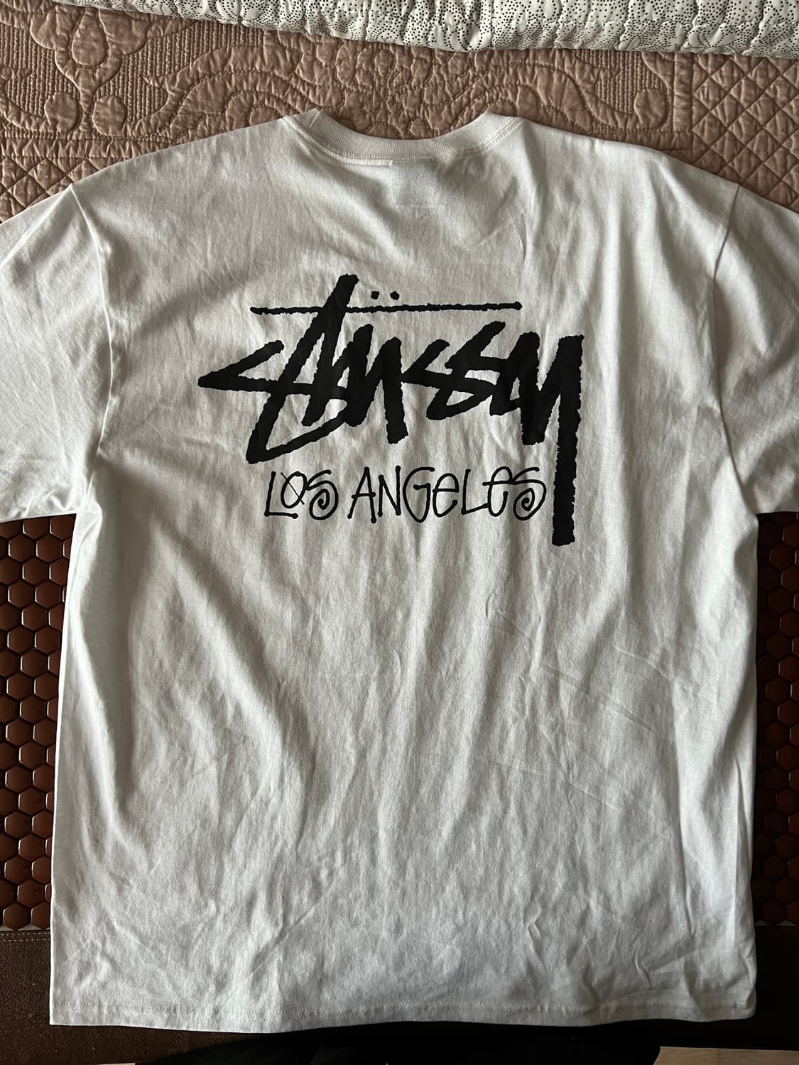 스투시 스탁 로스앤젤레스 티셔츠 화이트 XL (새상품) 상품이미지2