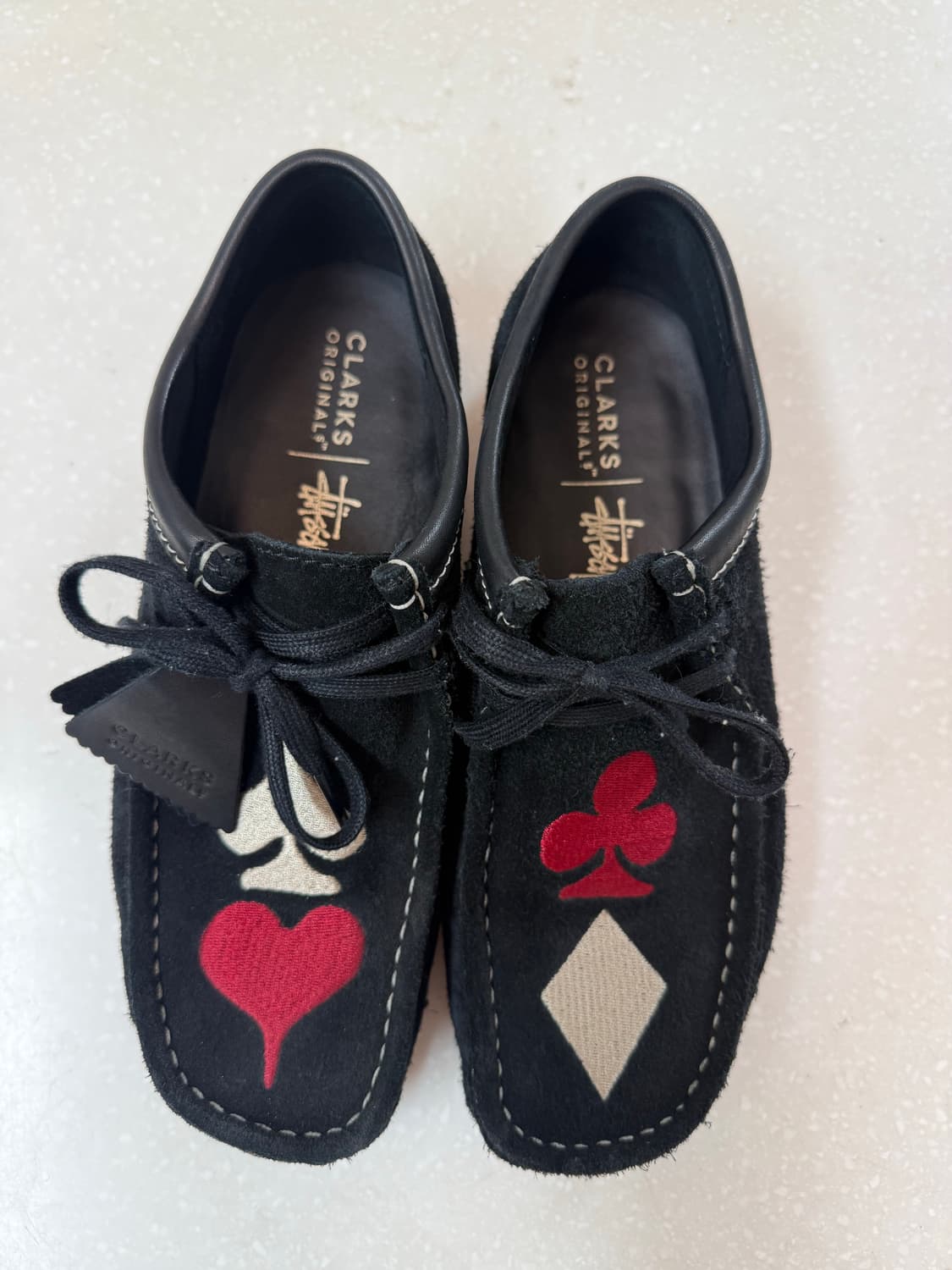 스투시 X 클락스 왈라비 블랙 UK 7 size 상품이미지1