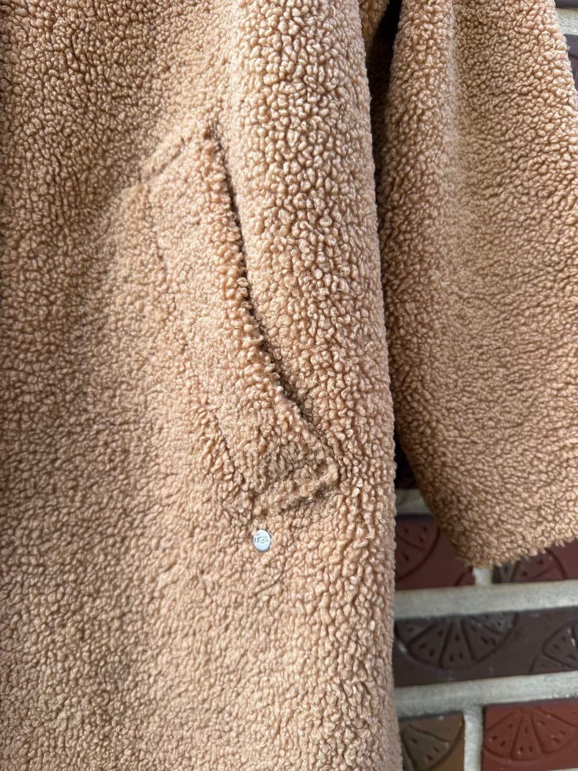 UGG 테디 롱 코트 (카멜 컬러) 상품이미지3